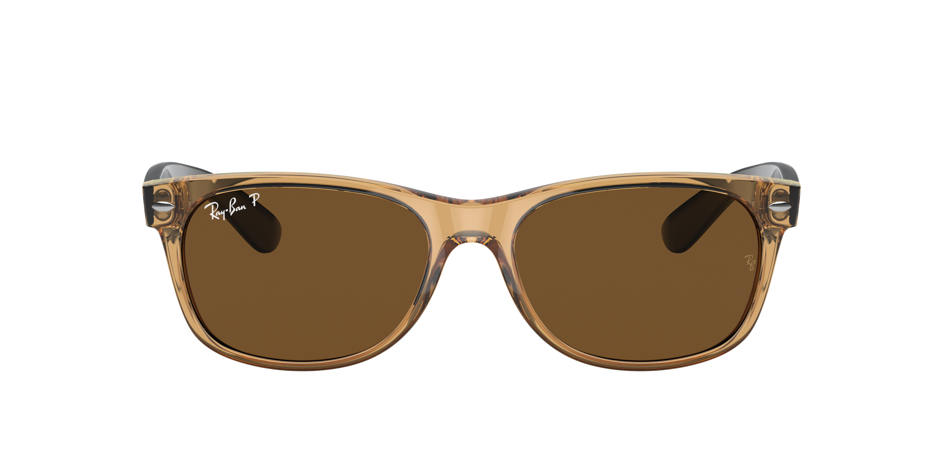 Ray-Ban New Wayfarer Bicolor M (55 - 18) with Brown lenses and