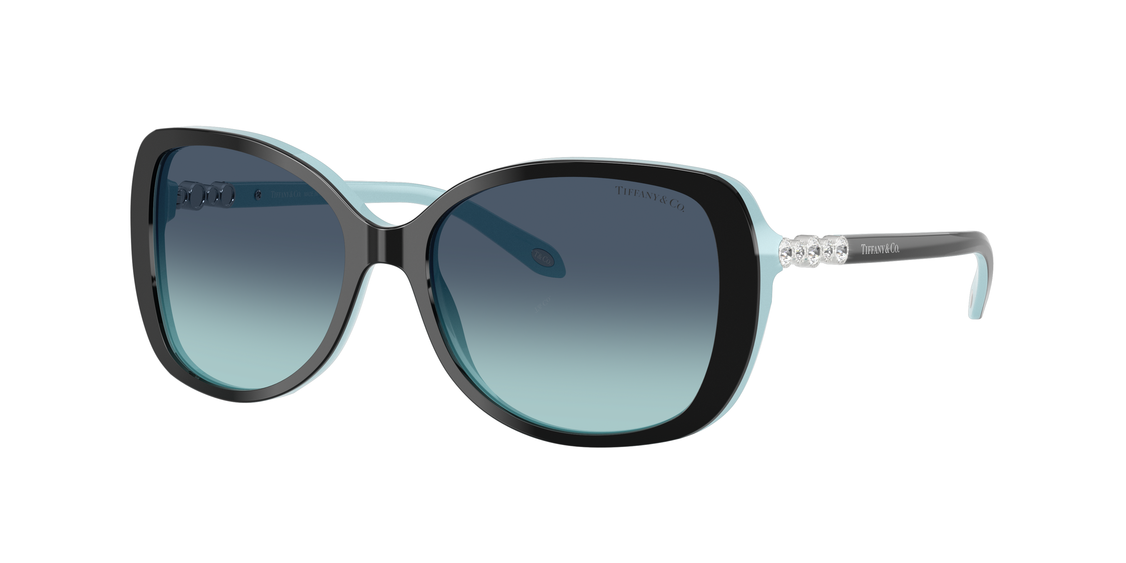 Tiffany & Co. TF4121B S (55 - 16) with Blue lenses and Black frame