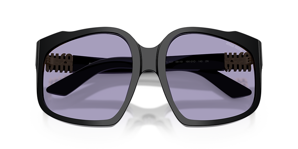 Miu Miu MU A07S L (59 - 19) with Violet lenses and Black frame