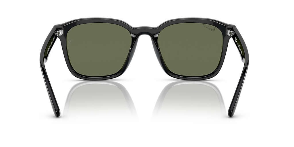 Ray-Ban RB4392D XXL (66 - 17) with Green lenses and Black frame