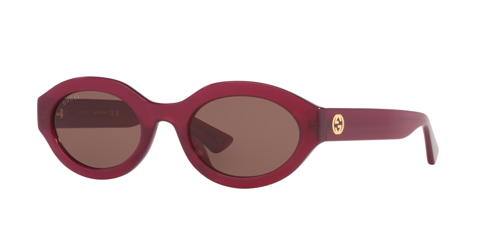 Gucci GG1579S S (53 - 22) with Brown lenses and Pink frame