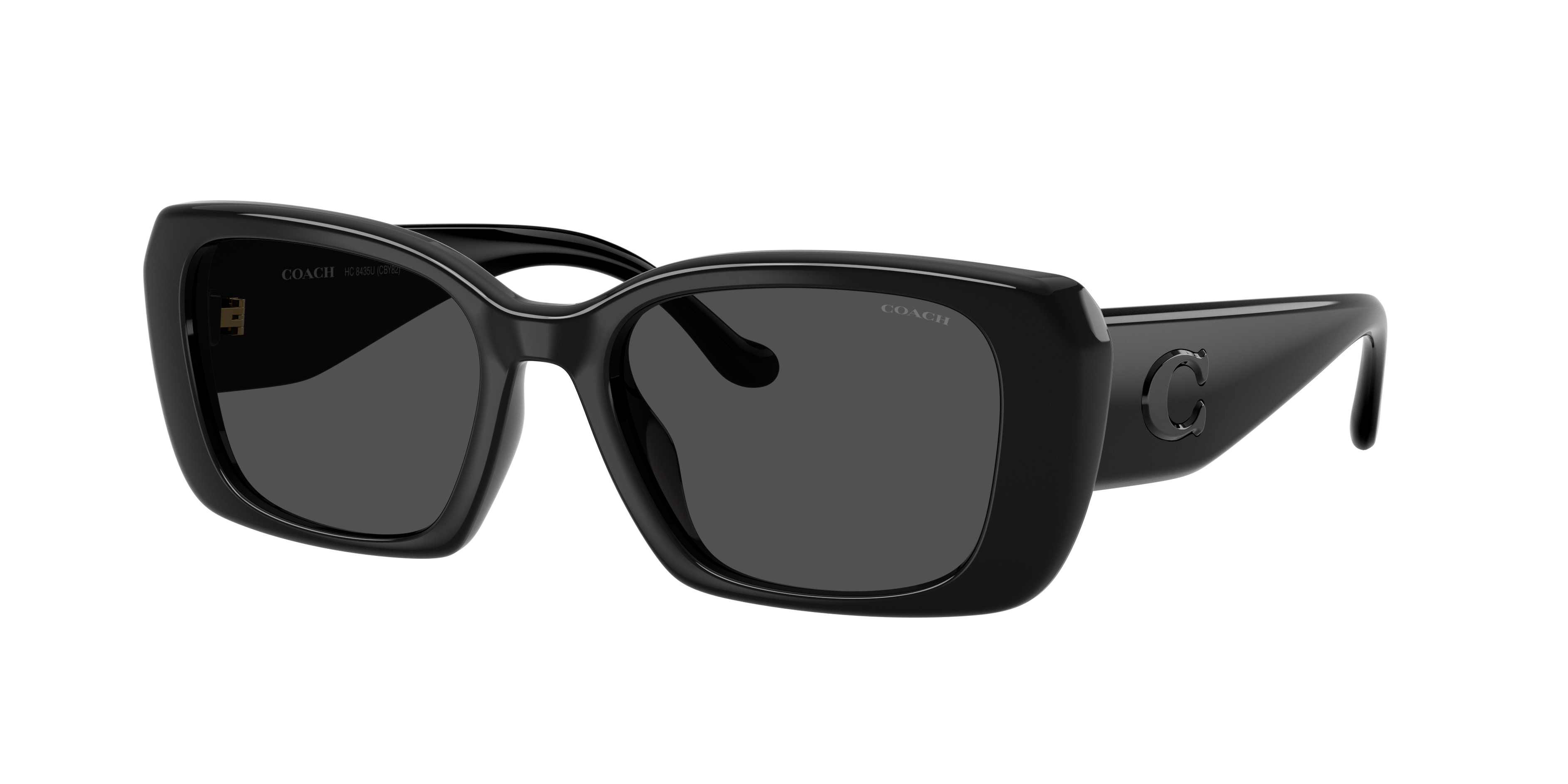 Coach Woman Sunglass CBY82 -  Frame color: Black, Lens color: Grey Solid