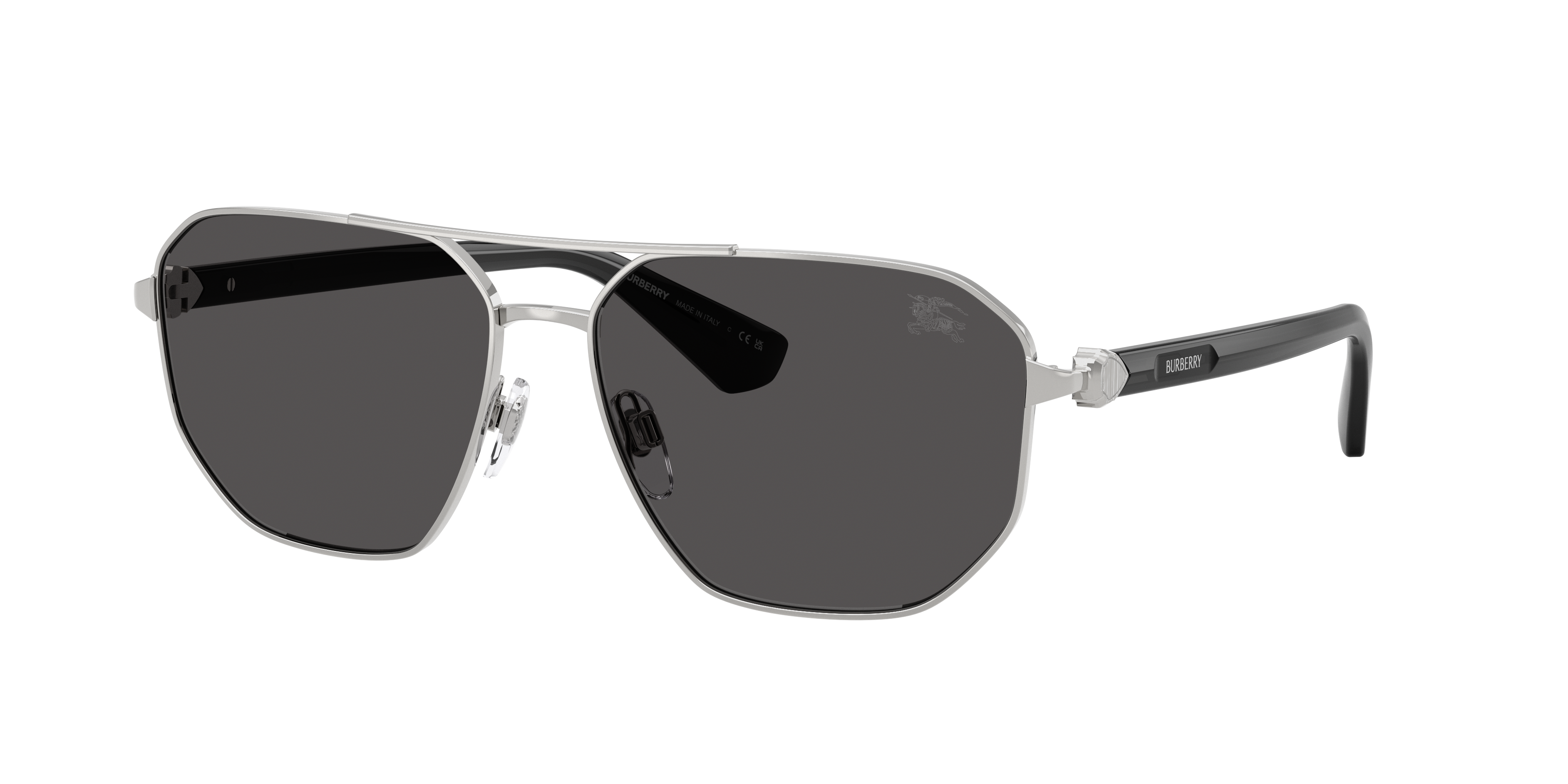Burberry BE3166 XXL (60 - 15) with Grey lenses and Silver frame