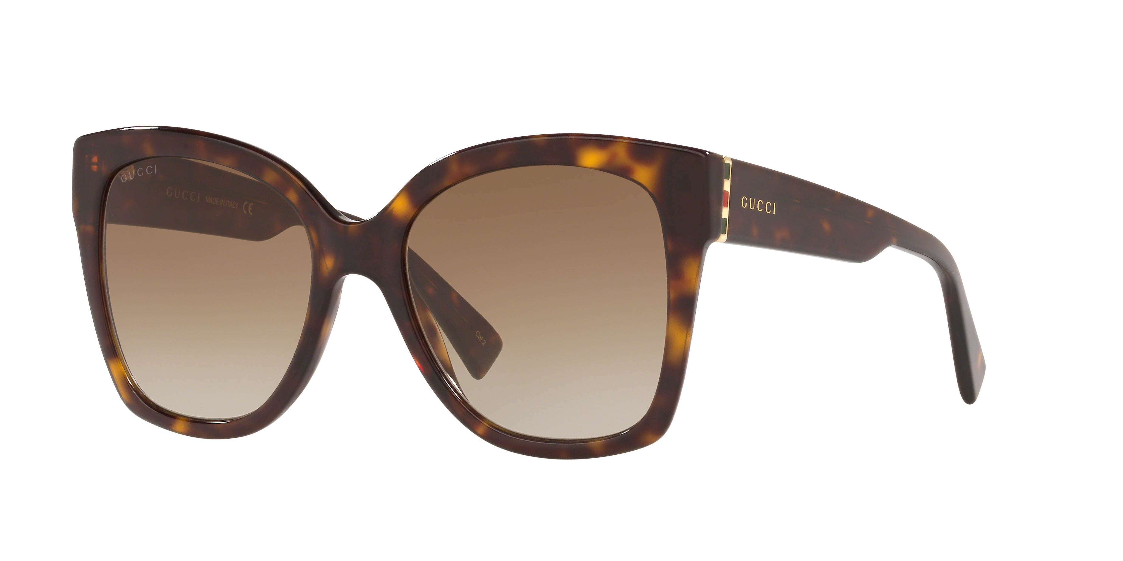 Gucci GG0459S XXS (54 - 19) with Brown lenses and Tortoise frame