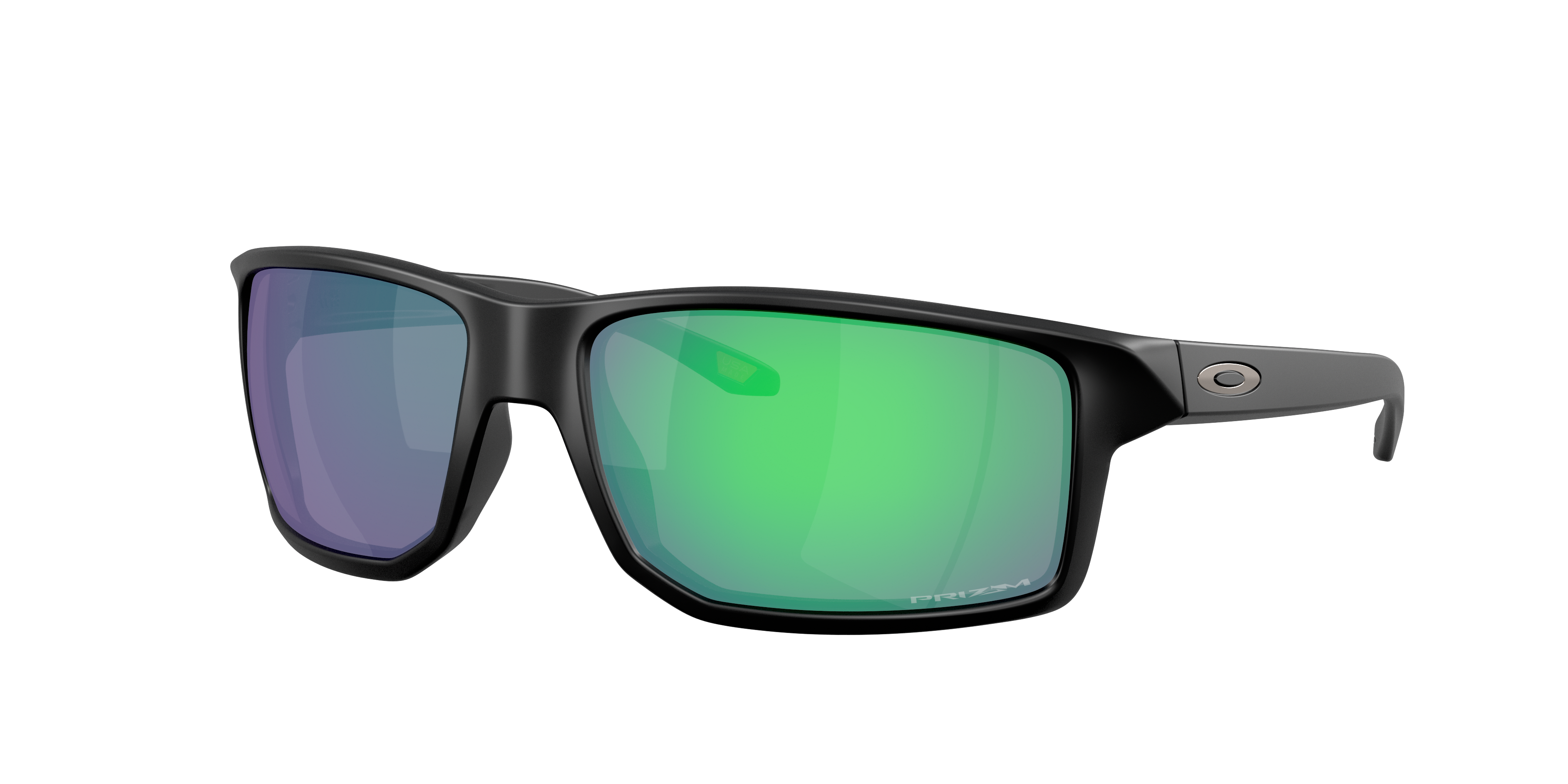 Oakley Man Sunglass Gibston XL -  Frame color: Matte Black, Lens color: Prizm Jade