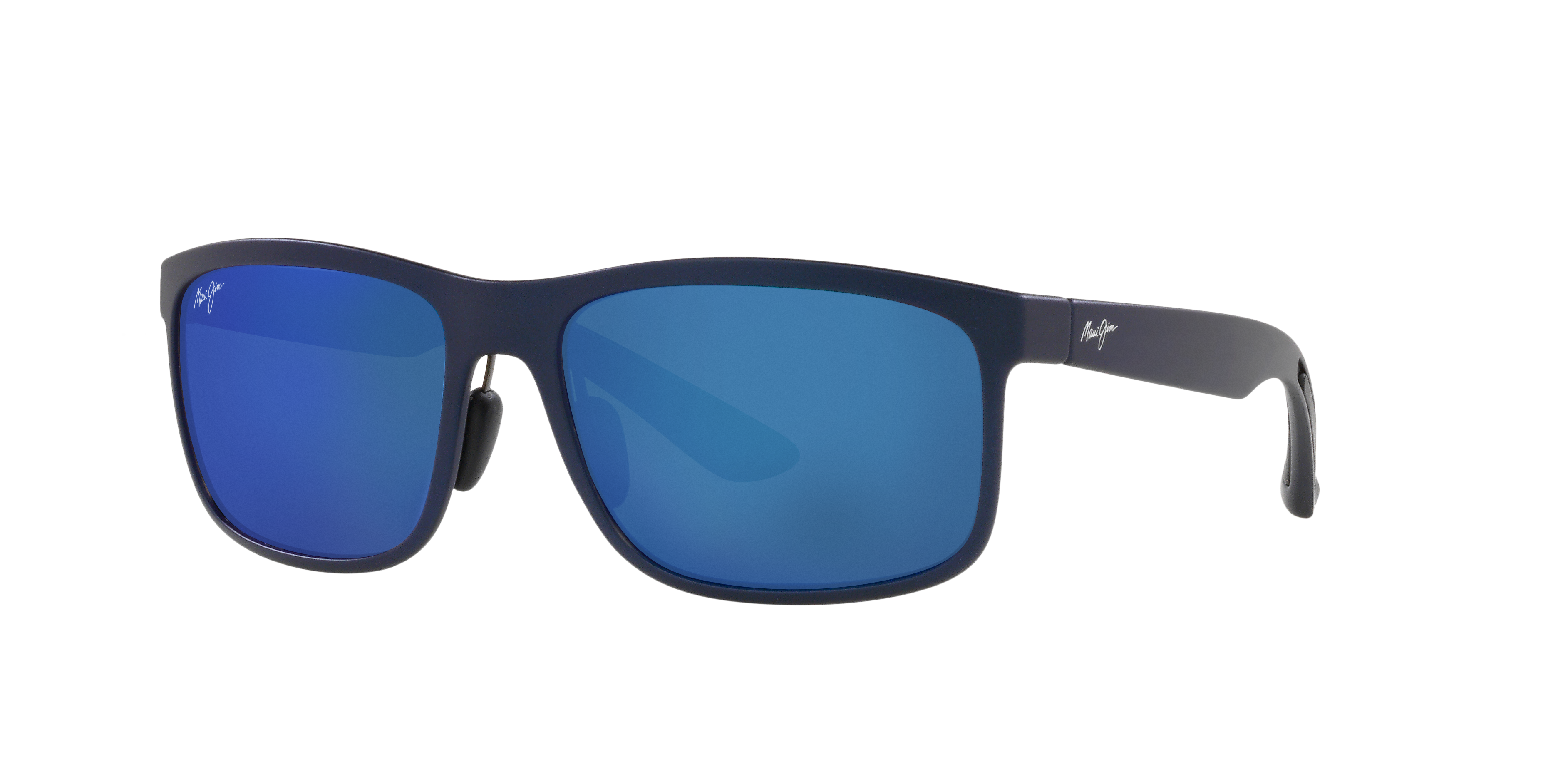 Maui Jim Unisex Sunglass Huelo -  Frame color: Blue, Lens color: Blue Hawaii Mirror Polarized