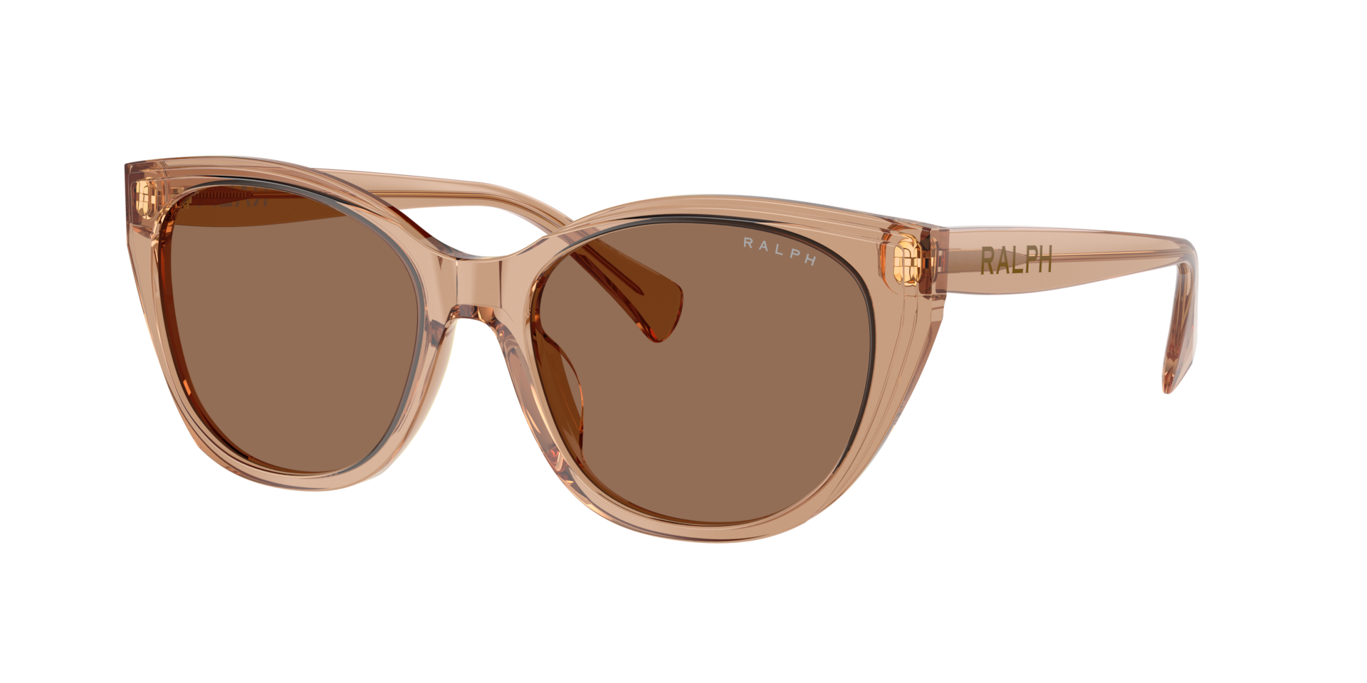 Ralph Woman Sunglass RA5324U Frame color Shiny Transparent Brown Lens color Brown