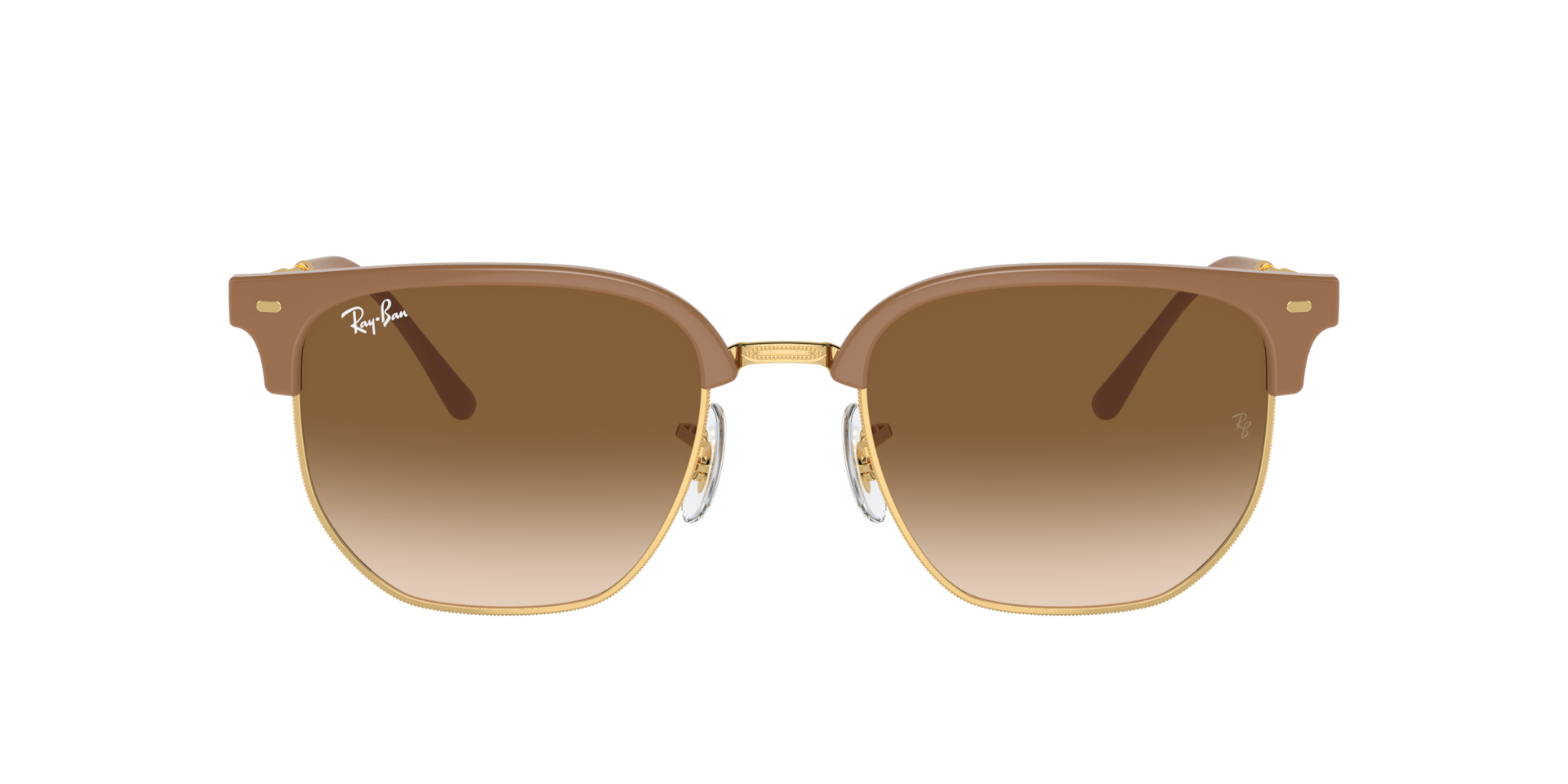 Ray-Ban New Clubmaster L (51 - 20) with Brown lenses and Beige