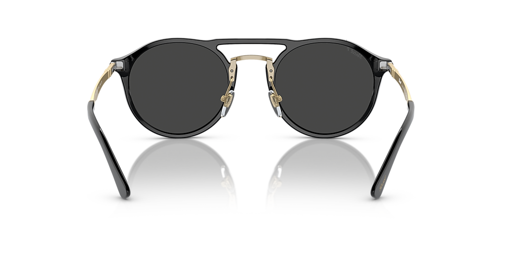 Persol PO3264S L (50 - 22) com Lentes Preto e Armação Preto