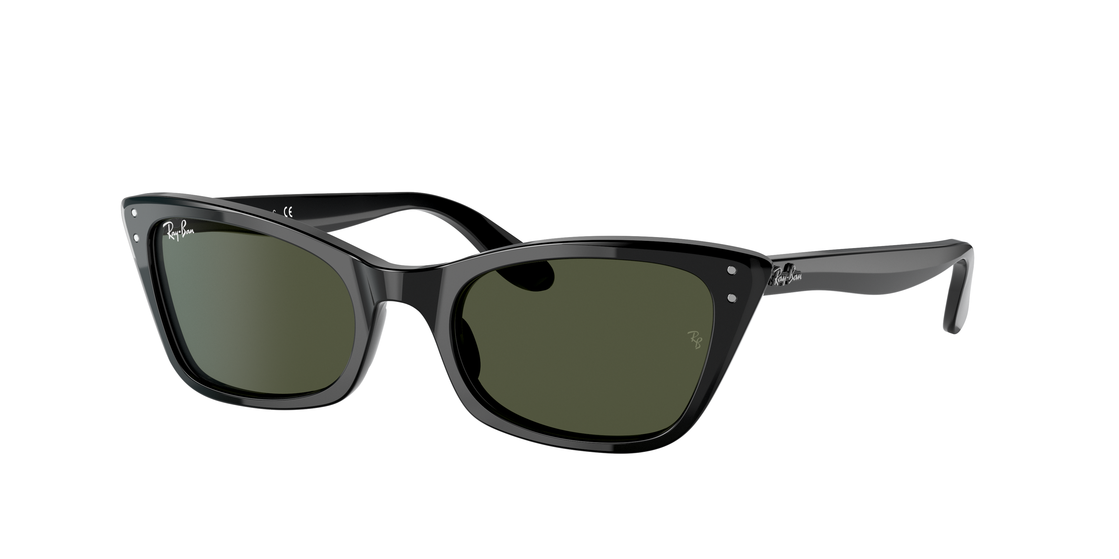 Ray-Ban Lady Burbank S (52 - 20) with Green lenses and Black frame