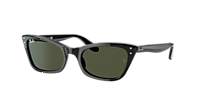Ray-Ban Lady Burbank S (52 - 20) with Green lenses and Black frame