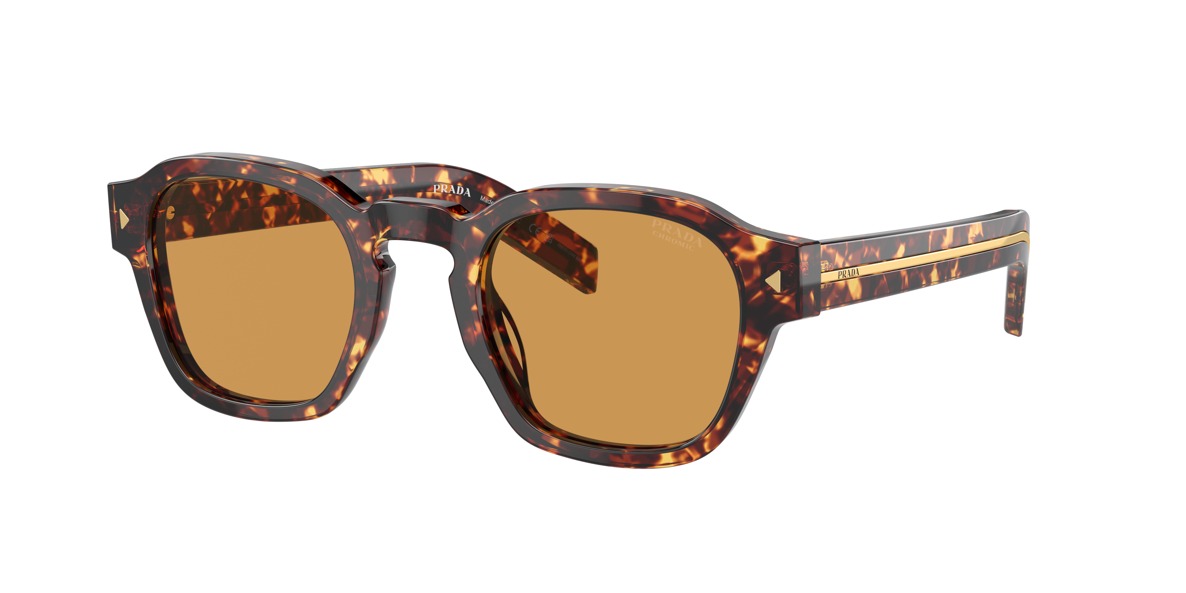 Prada PR A16S L (52 - 24) with Brown lenses and Tortoise frame