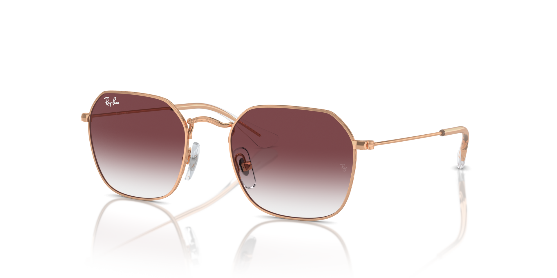 Ray-Ban RB9594S Kids XL (49 - 19) with Violet lenses and Pink