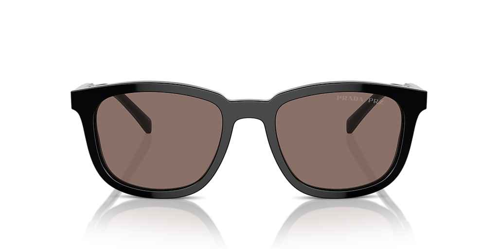 PRADA サングラス ブラック　ケース、クロス付き Prada PR A21S M (53 - 20) with Brown lenses and Black frame