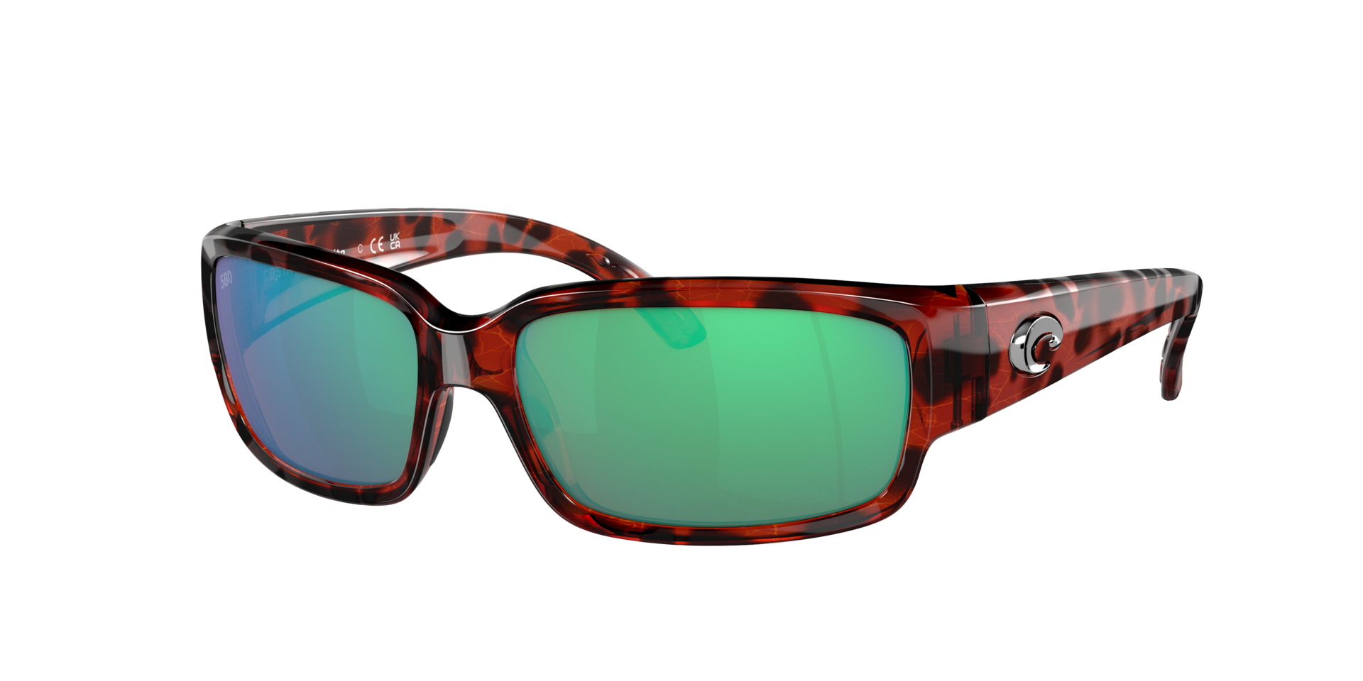 COSTA Unisex Sunglasses Caballito  -  Frame color: Tortoise, Lens color: Green Mirror