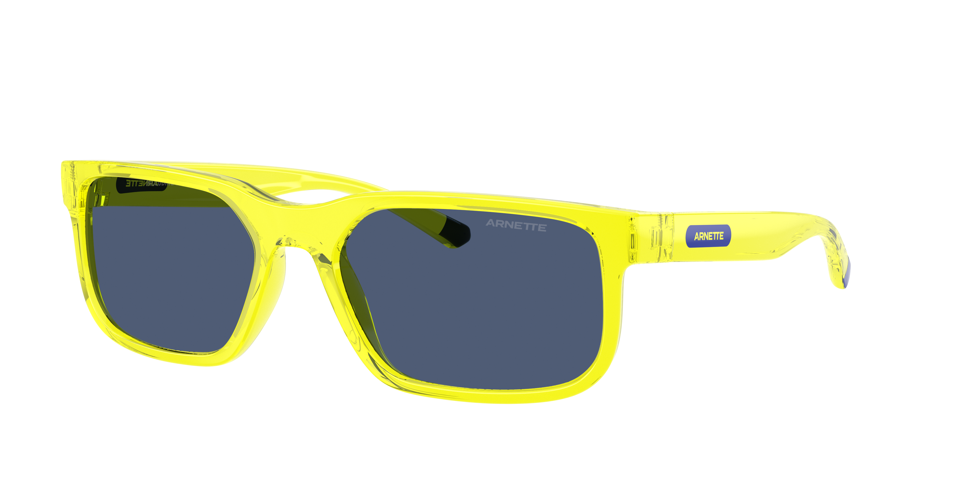Arnette Man Sunglass AN4372 -  Frame color: Transparent Fluo Yellow, Lens color: Dark Blue