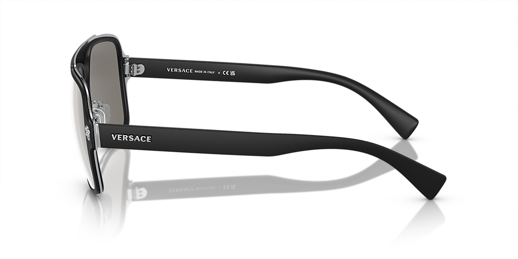 Versace VE2199 XL (56 - 18) with Silver lenses and Black frame
