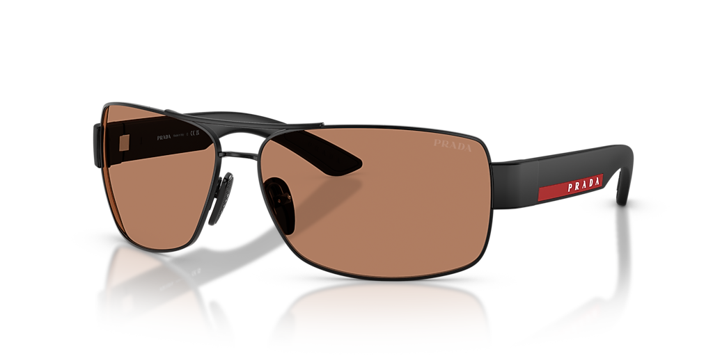 Prada Linea Rossa PS B52S XXL (65 - 14) with Brown lenses and