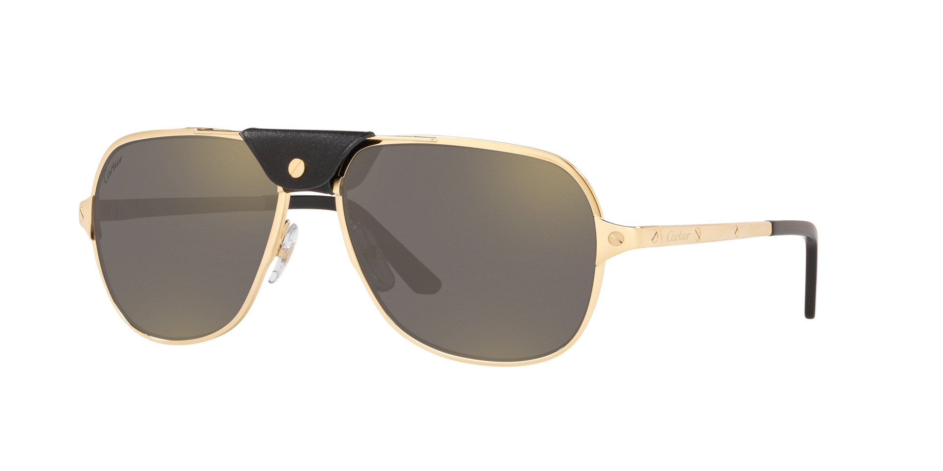 Cartier Homme Sunglass CT0165S - Couleur du Monture Or Couleur de Lentille Gris 1200 €