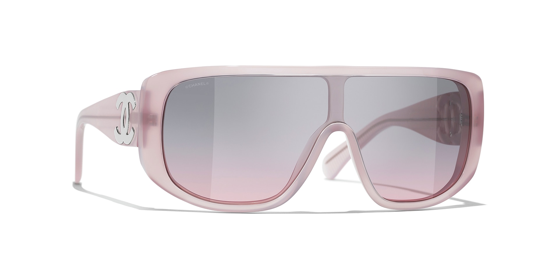 Chanel Femme Sunglass Shield Sunglasses CH5495 - Couleur du Monture Rose clair Couleur de Lentille Rose 420 €