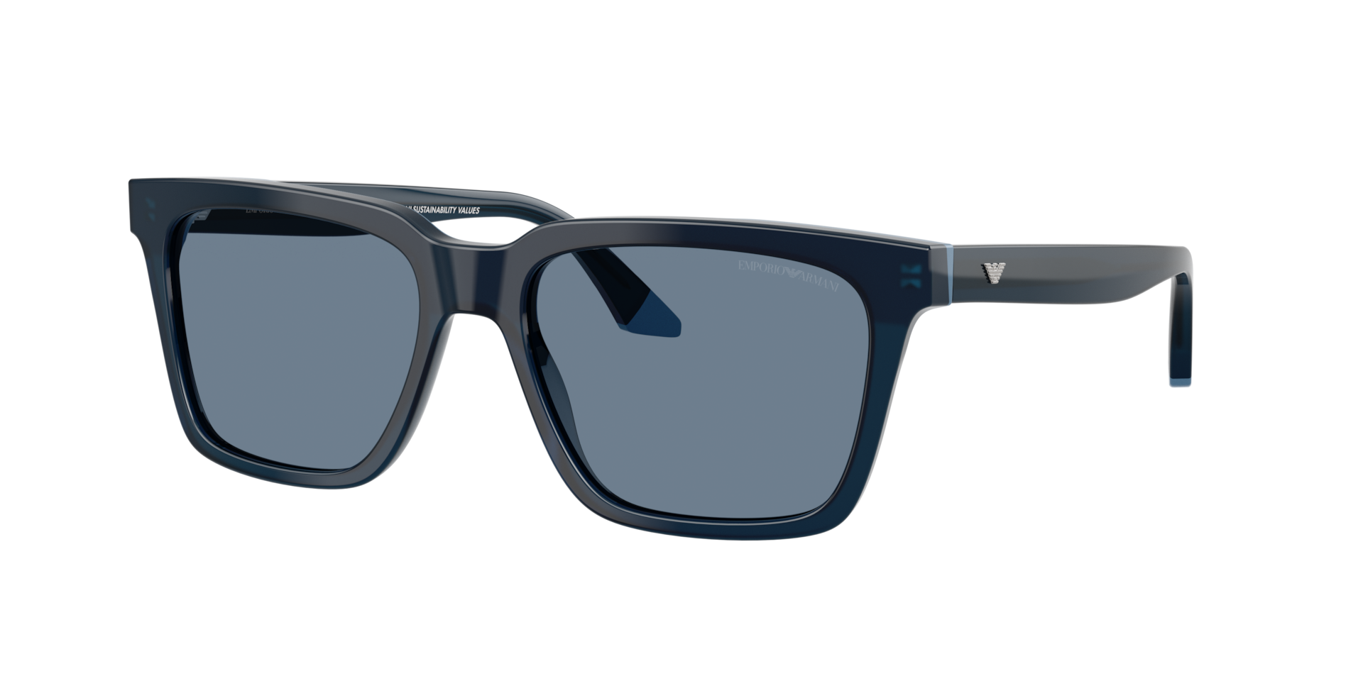 Emporio Armani Man Sunglass EA4260 -  Frame color: Opaline Blue, Lens color: Blue Polarized