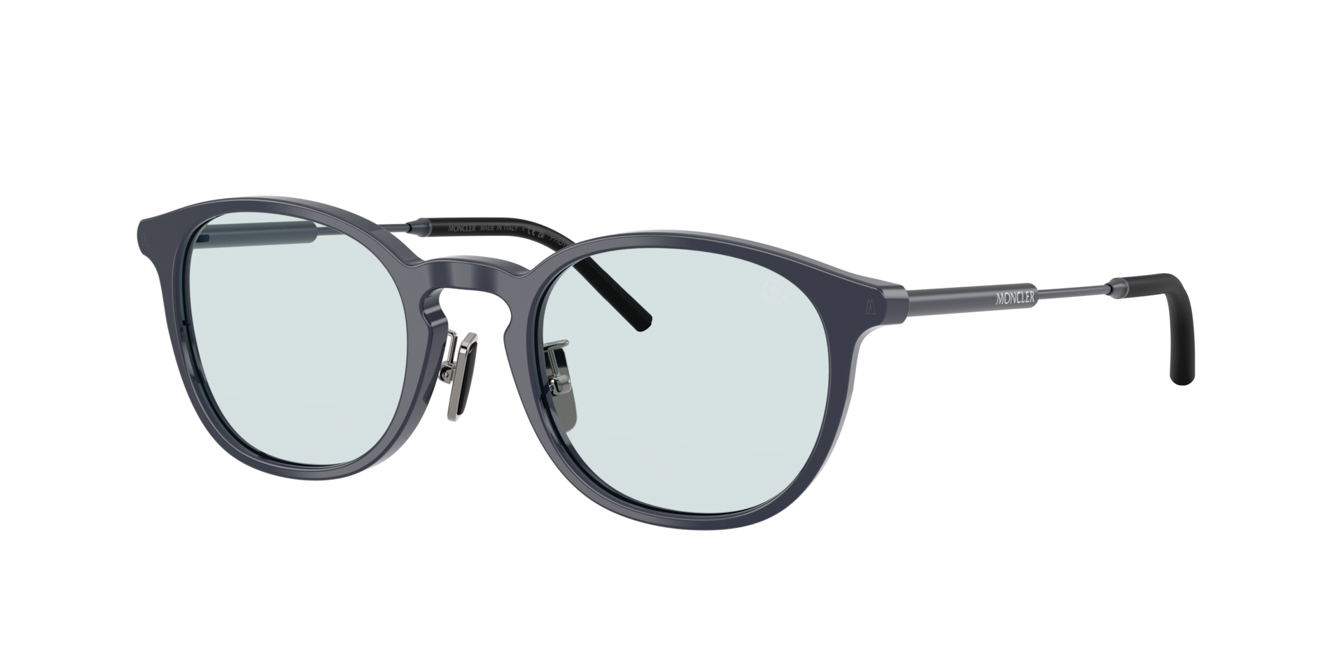 Moncler Unisex Sunglass BARBB - Rahmenfarbe: Dunkelblau glänzend, Linsenfarbe: Dark Blue Solid Transition