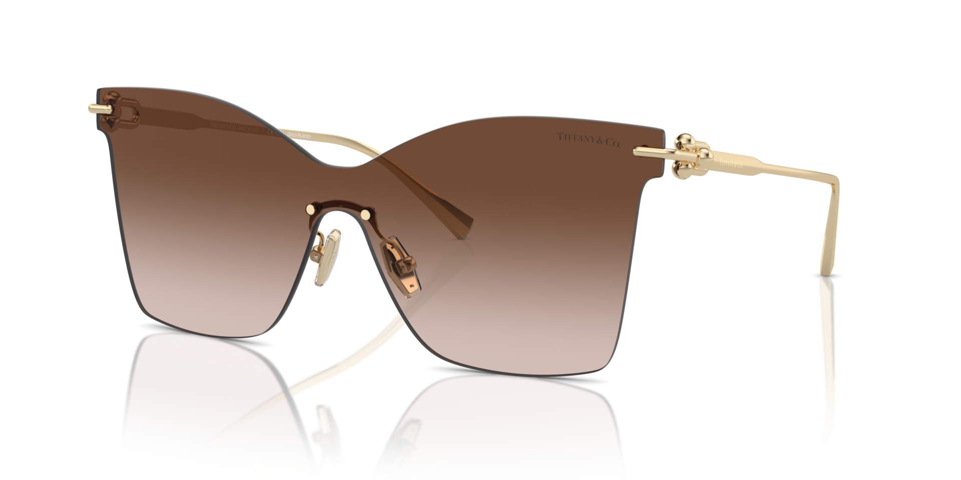 Tiffany & Co. TF3103K XXL (0 - 143) with Brown lenses and Gold