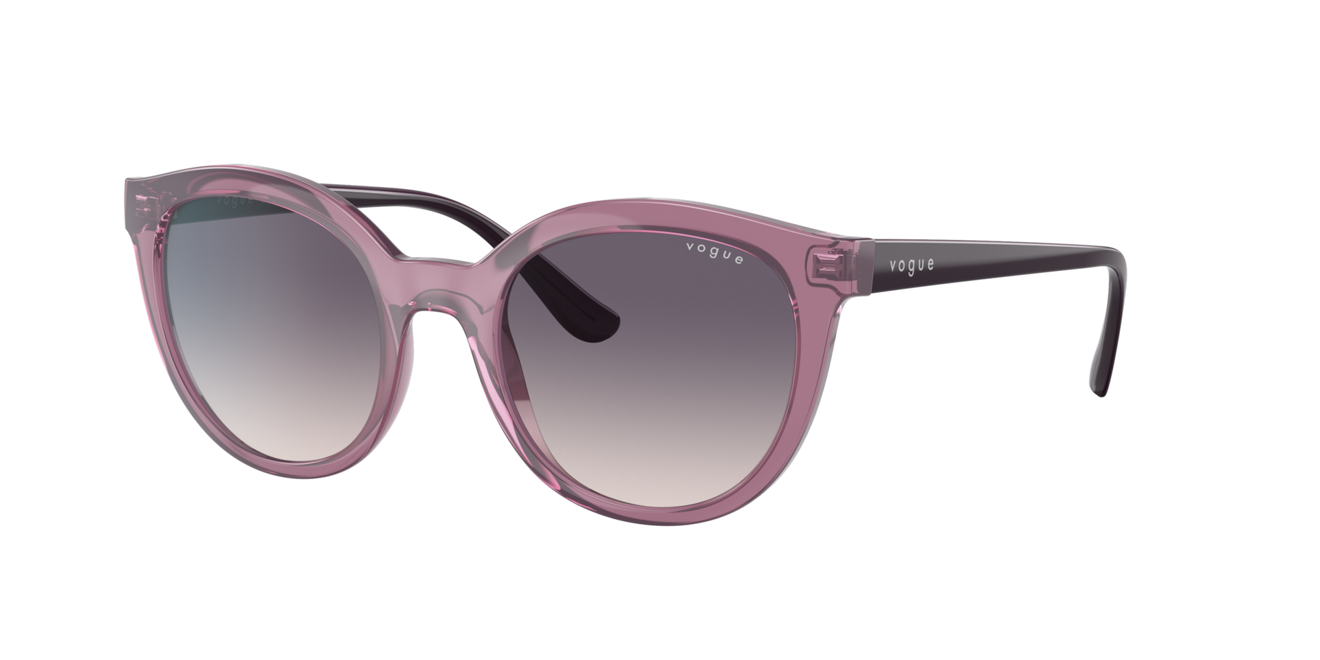 Vogue Eyewear Women's Pink Woman Vo5427s 276136 Sunglasses Injected Violet Round Normal Shaded - Image 2