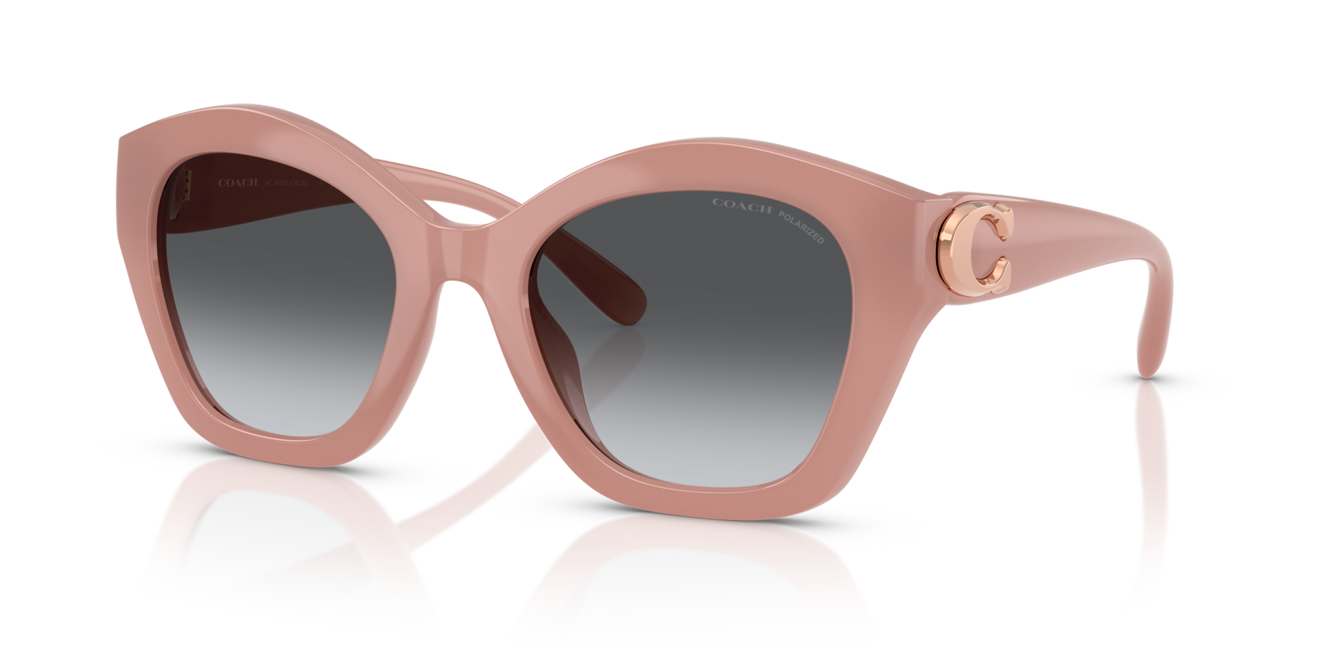 Coach CAD31 L (54 - 22) with Grey lenses and Pink frame | Sunglass