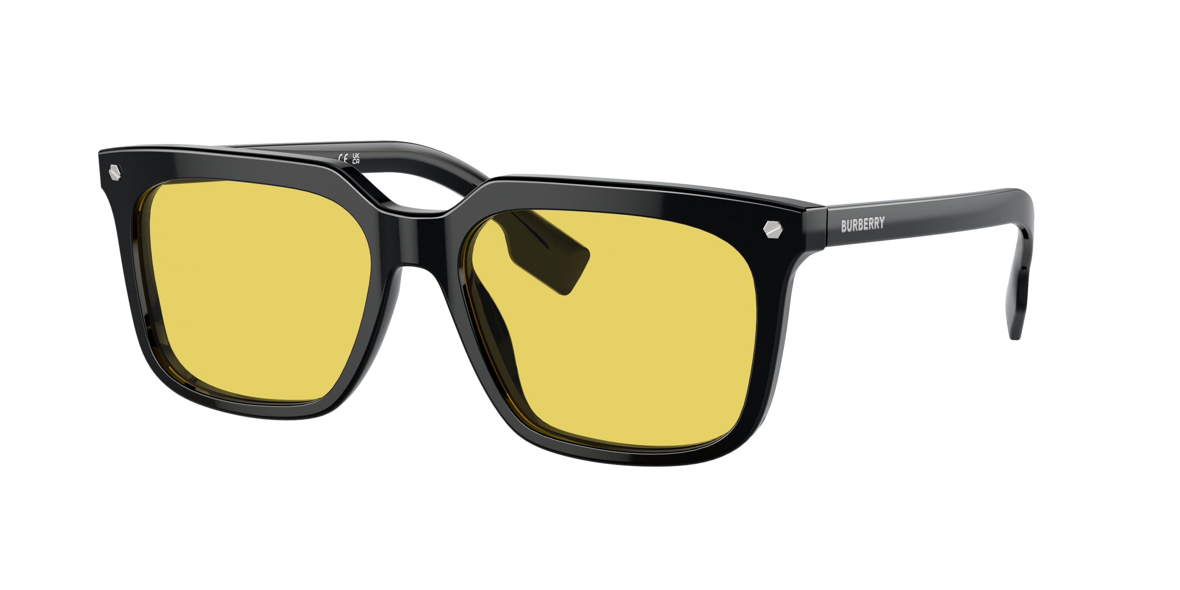 Burberry BE4337F Carnaby L (56 - 17) with Yellow lenses and Black