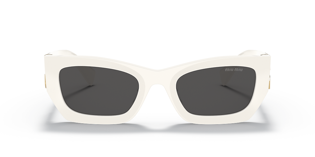 Miu Miu MU 09WS Runway XL (53 - 22) with Grey lenses and White