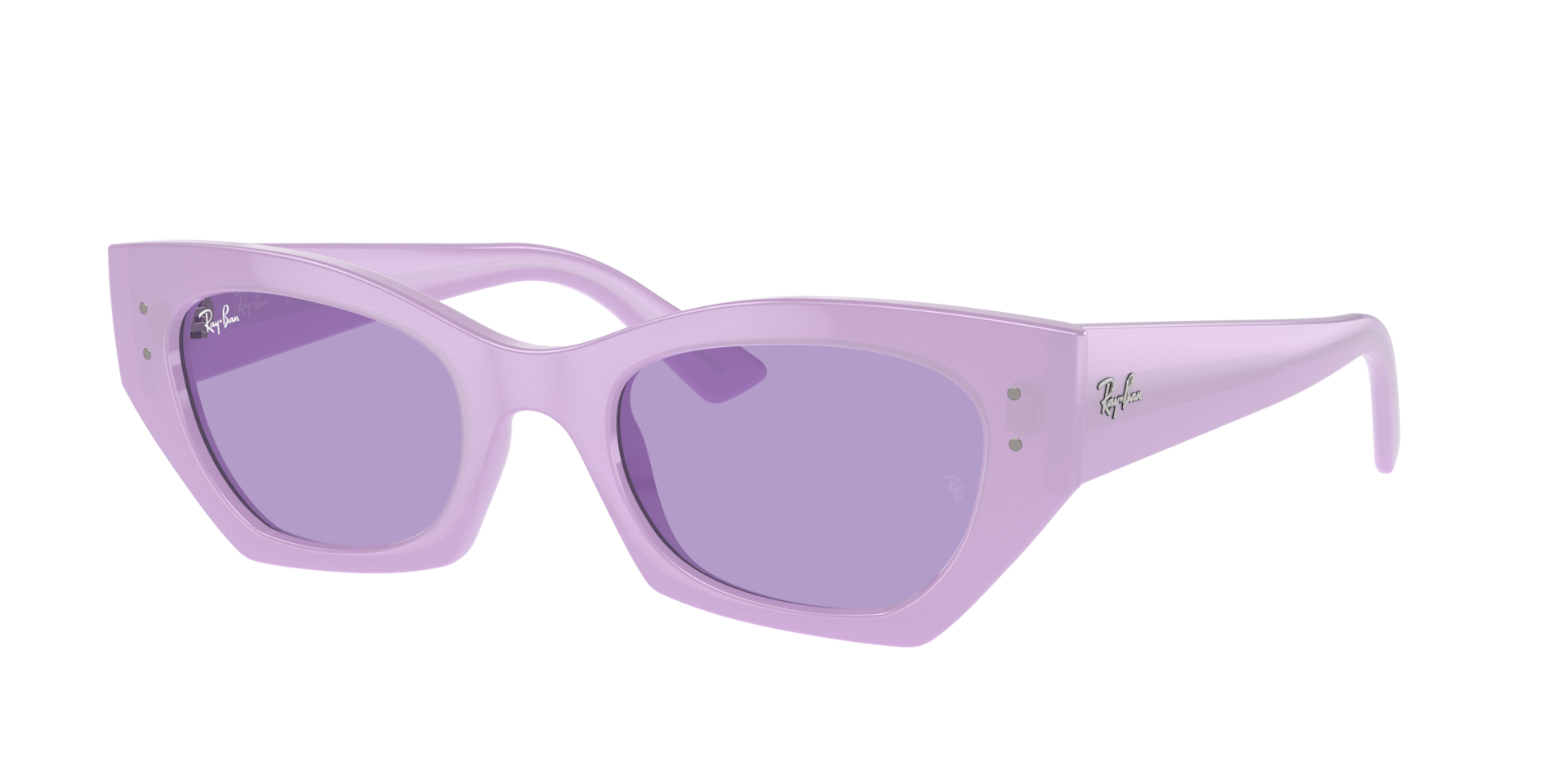 Ray-Ban Unisex Sunglass Zena Bio-Based - Rahmenfarbe: Lila, Linsenfarbe: Violett