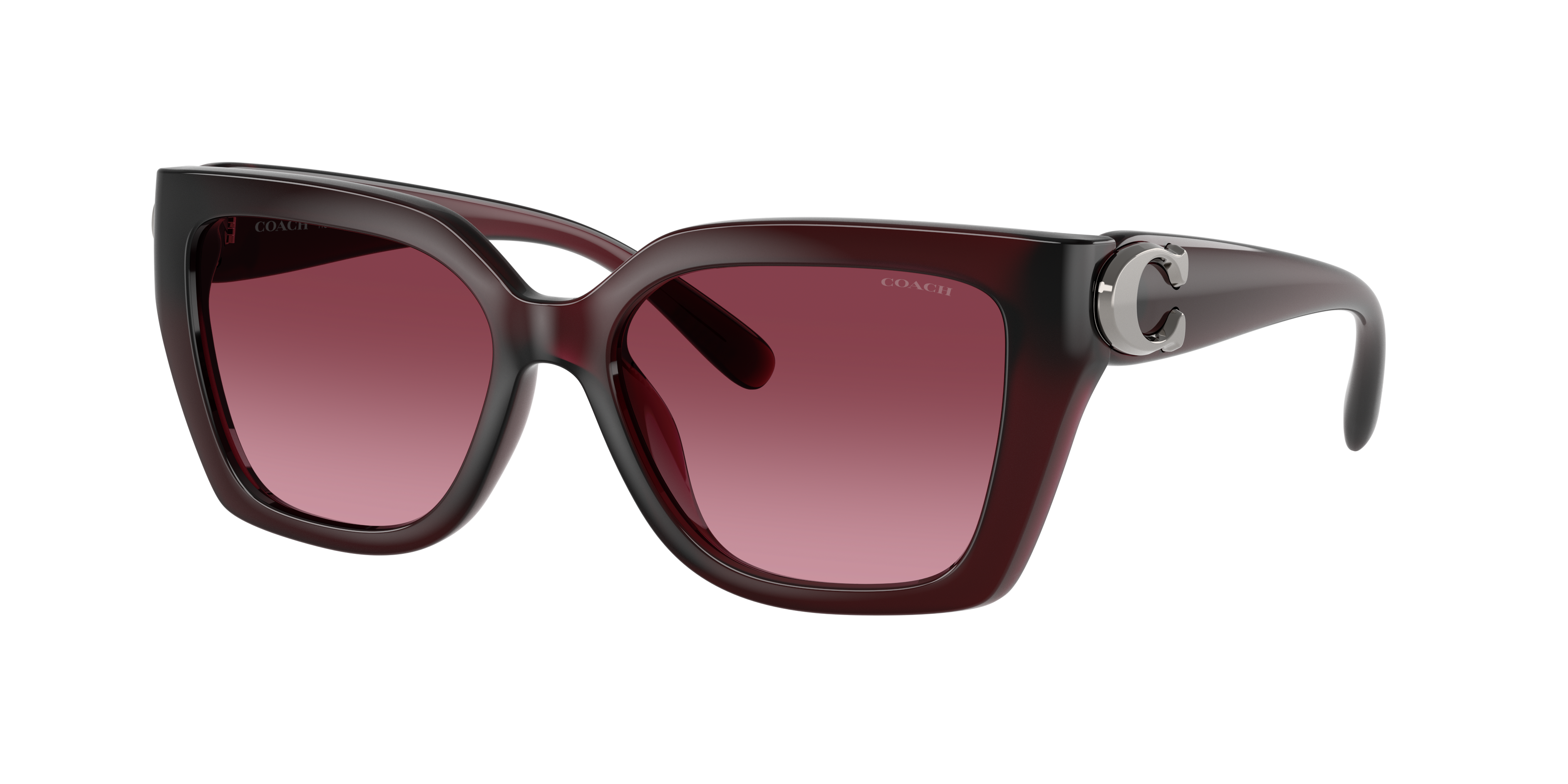 Coach Woman Sunglass CW195 -  Frame color: Milky Burgundy, Lens color: Berry Gradient