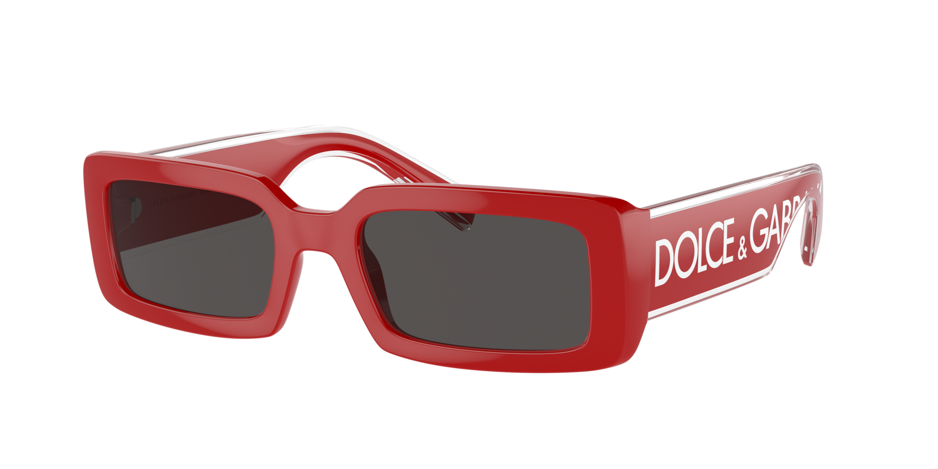 Dolce&Gabbana Frau Sunglass DG6187 - Rahmenfarbe: Rot, Linsenfarbe: Dunkelgrau