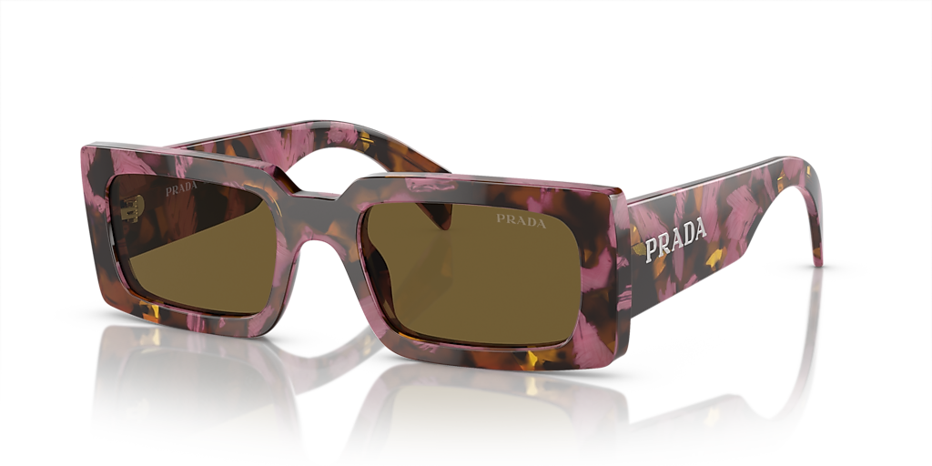Prada PR A07S XS (52 - 20) with Brown lenses and Violet frame
