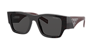 Prada PR 10ZS L (54 - 20) with Grey lenses and Black frame