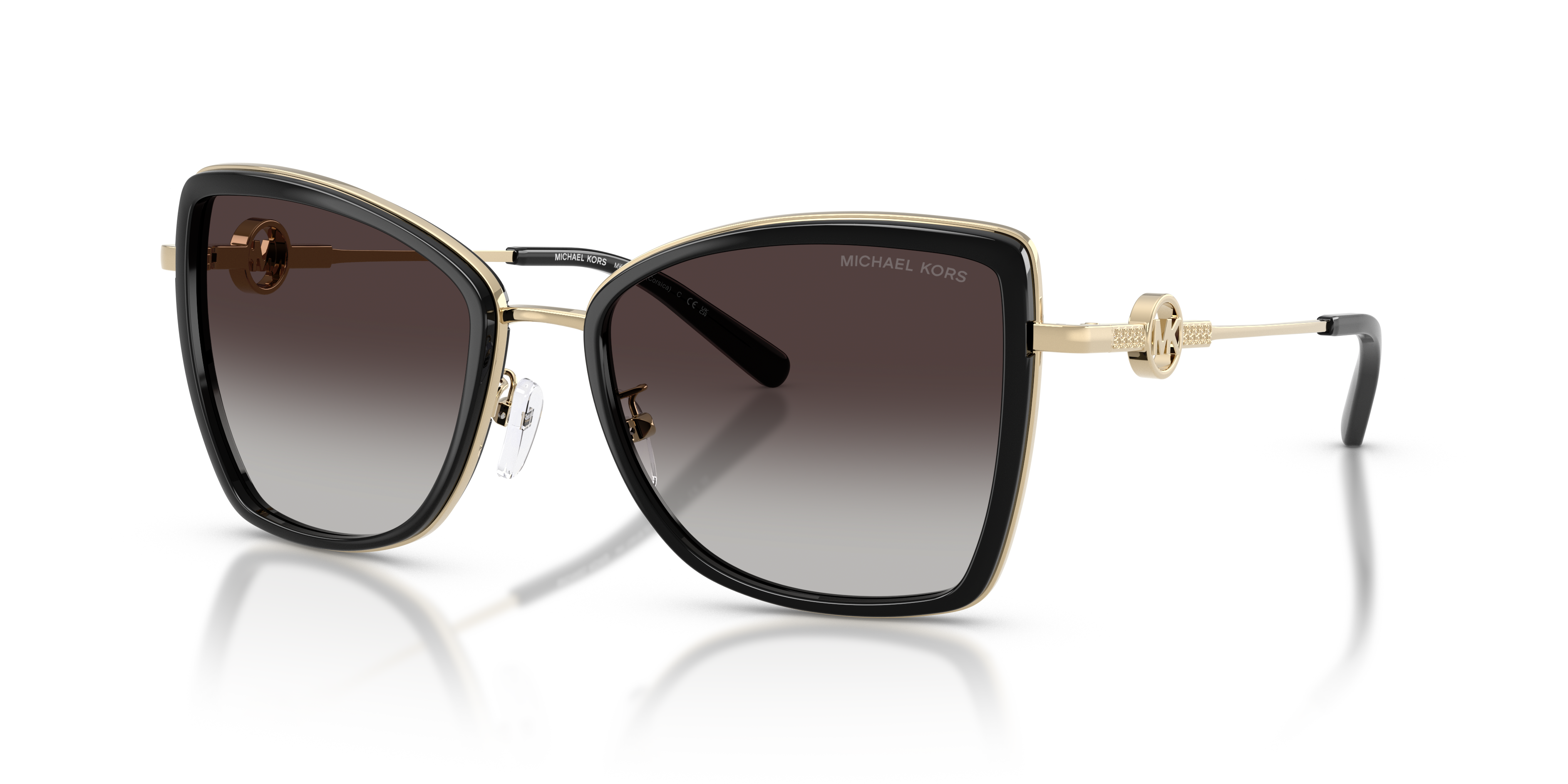 みれい Michael Kors Corsica XL (55 - 18) with Grey lenses and Gold frame