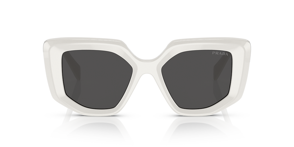 Prada PR 14ZS M (50 - 18) with Grey lenses and White frame