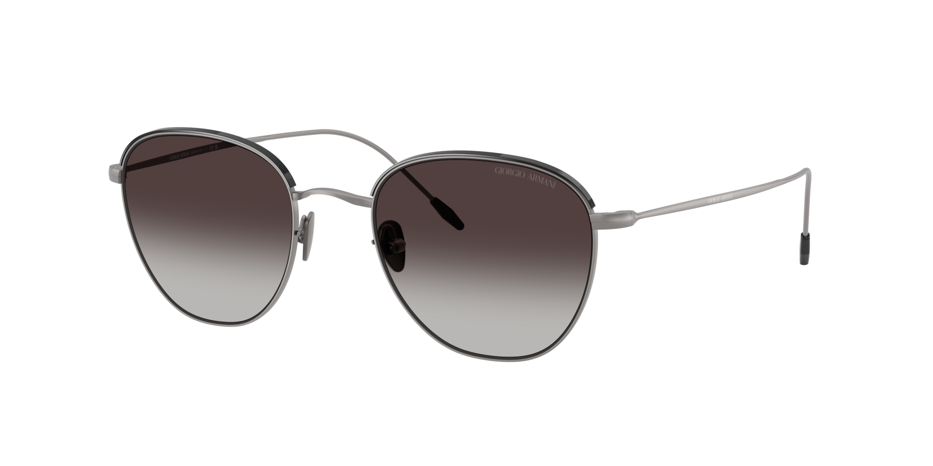 Giorgio Armani Grey Ar6048 34408G Man Sunglasses Steel Squared Normal Nuanced - Image 2