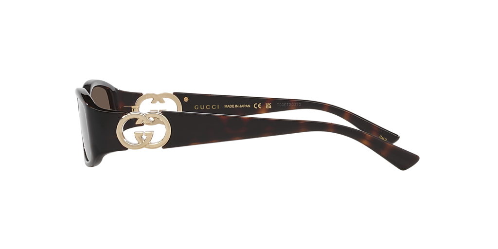 Gucci GG1661S S (54 - 16) with Brown lenses and Tortoise frame