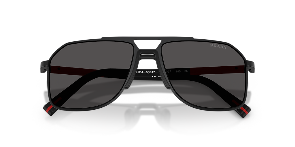 Prada Linea Rossa PS B51S L (56 - 17) with Grey lenses and Black