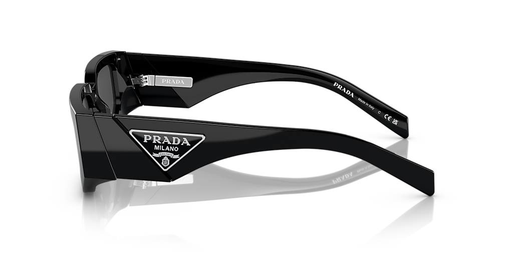 Prada PR 09ZSF L (55 - 17) with Grey lenses and Black frame