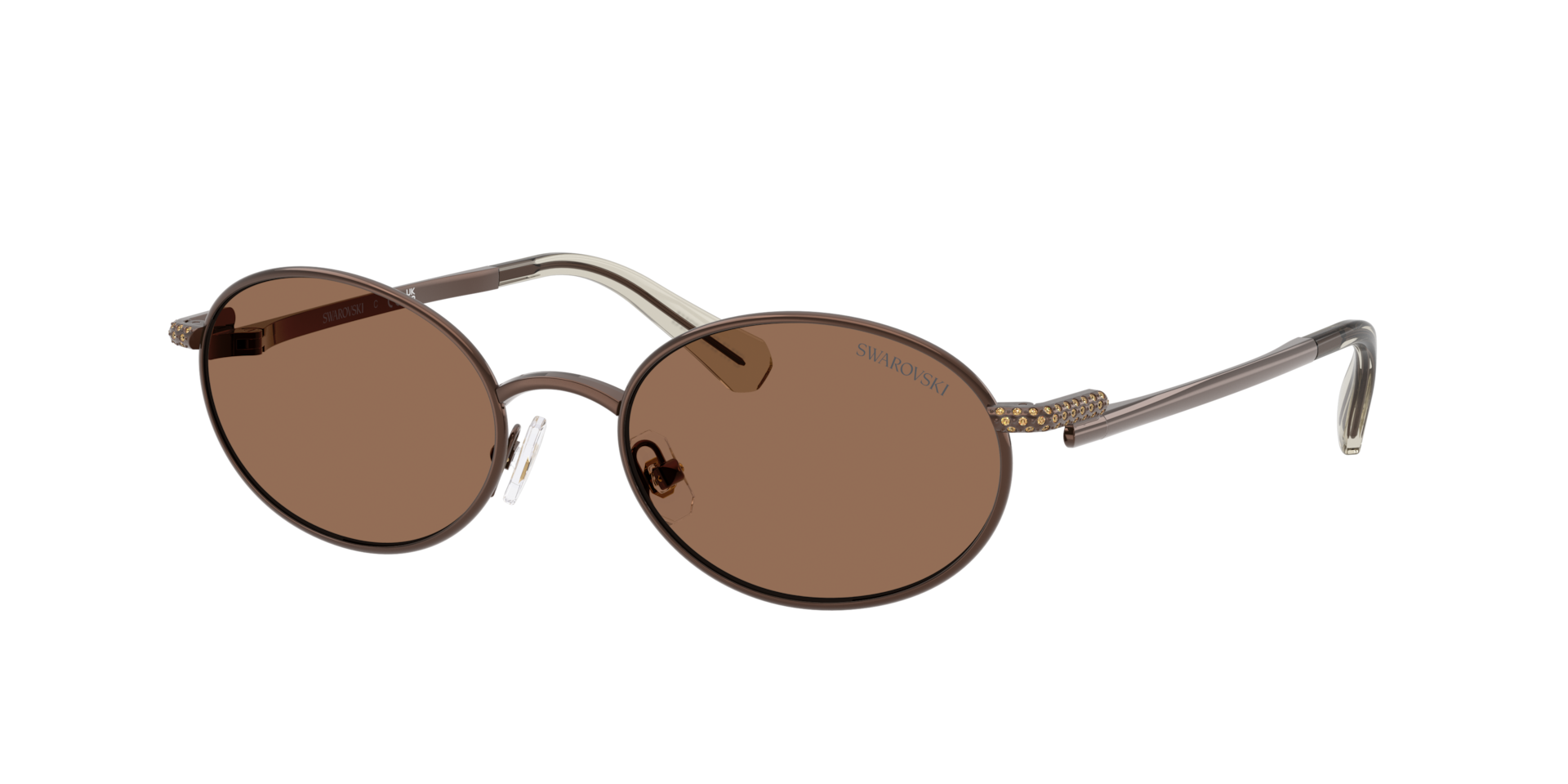 Swarovski Woman Sunglass SK7033 -  Frame color: Brown, Lens color: Dark Brown