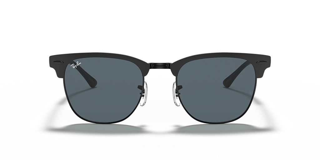 Ray-Ban RB3016 CLUBMASTER 1354/R5 51□21 Ray-Ban Clubmaster Metal L (51 - 21) with Blue lenses and Black