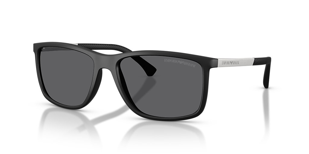 Emporio Armani EA4058 XL (58 - 17) with Grey lenses and Black