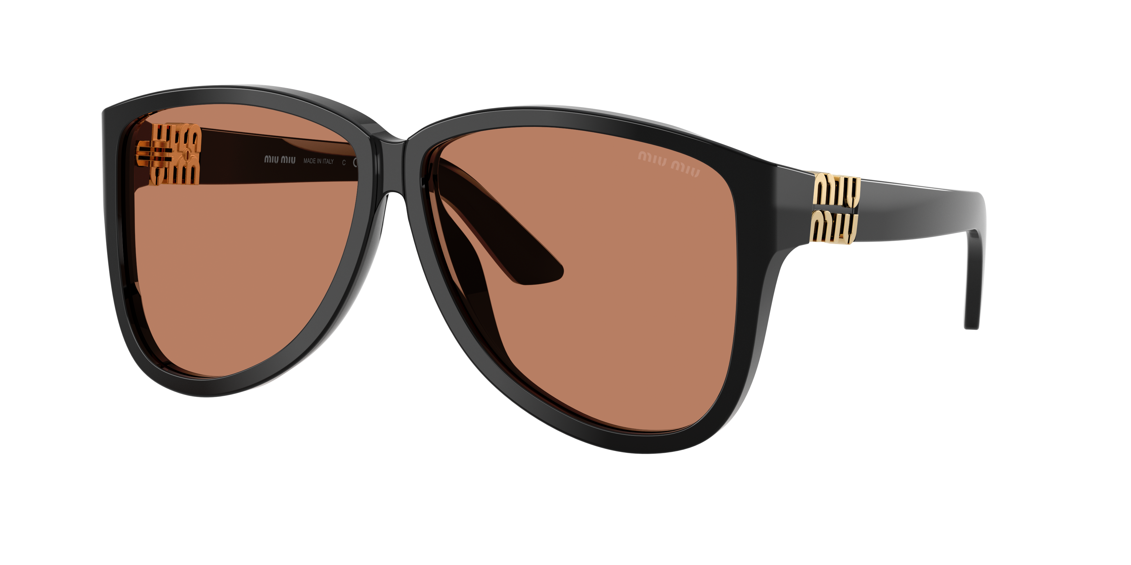 Miu Miu MU A08S M (61 - 12) with Brown lenses and Black frame