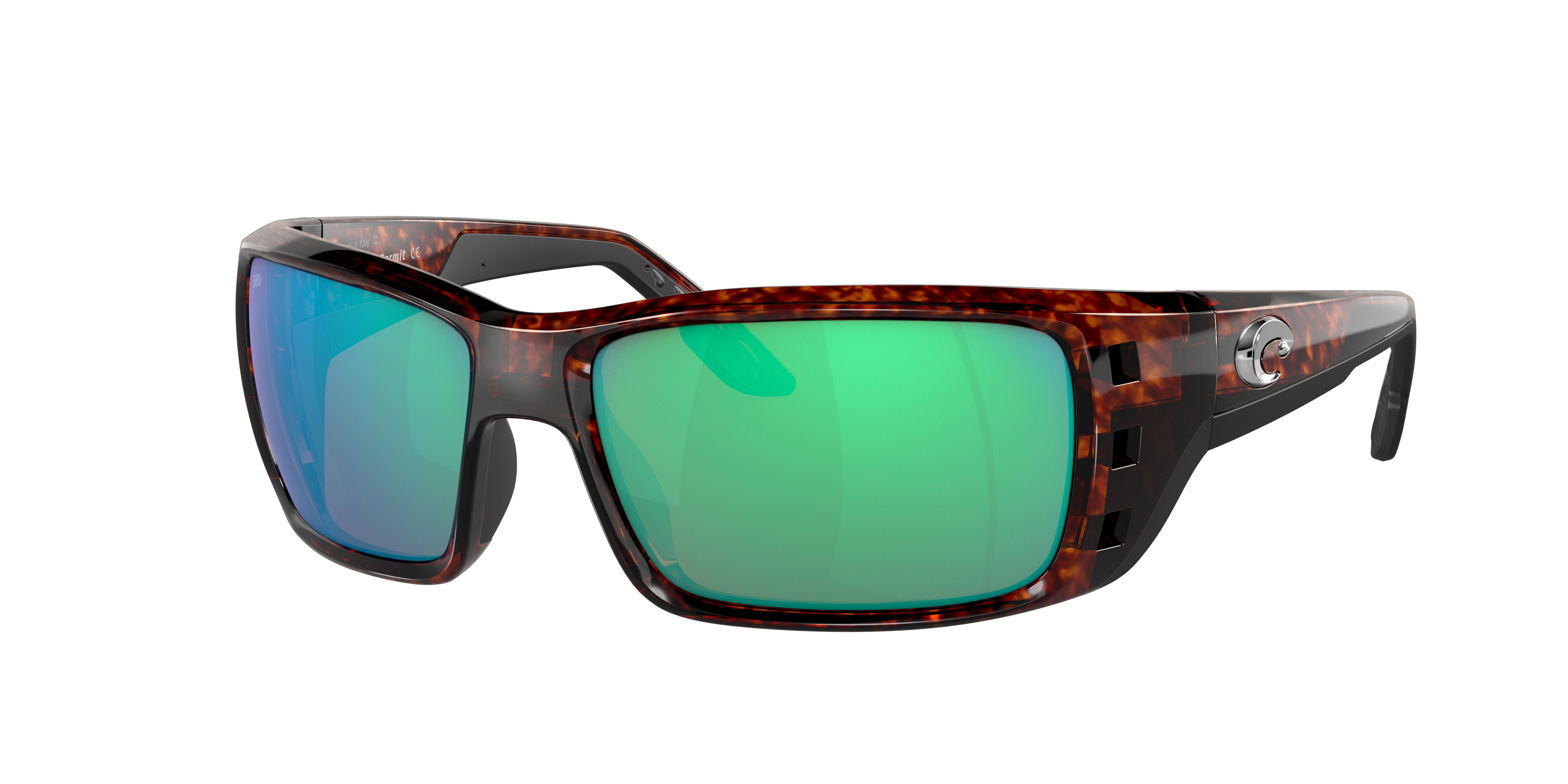 Costa Man Sunglass Permit -  Frame color: Tortoise, Lens color: Green Mirror