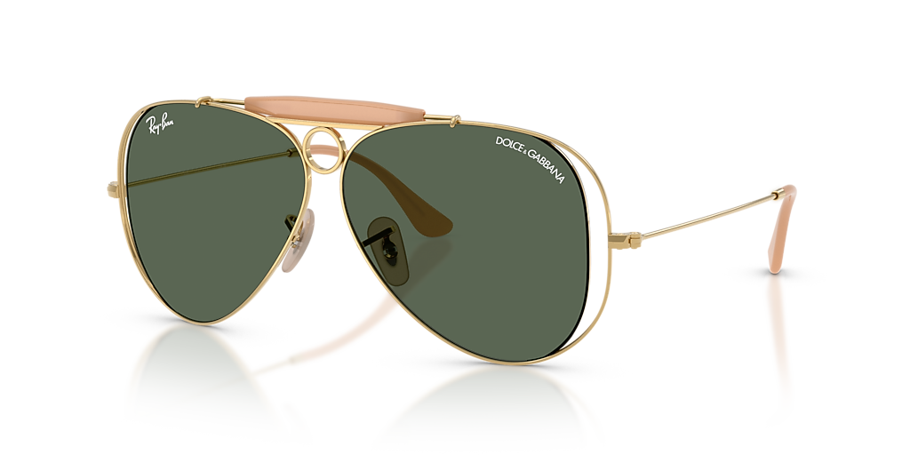 専用❗️Ray Ban DOLCE&GABBANA THE SHOOTER Ray-Ban The Shooter By Dolce&Gabbana M (53 - 09) with Green lenses
