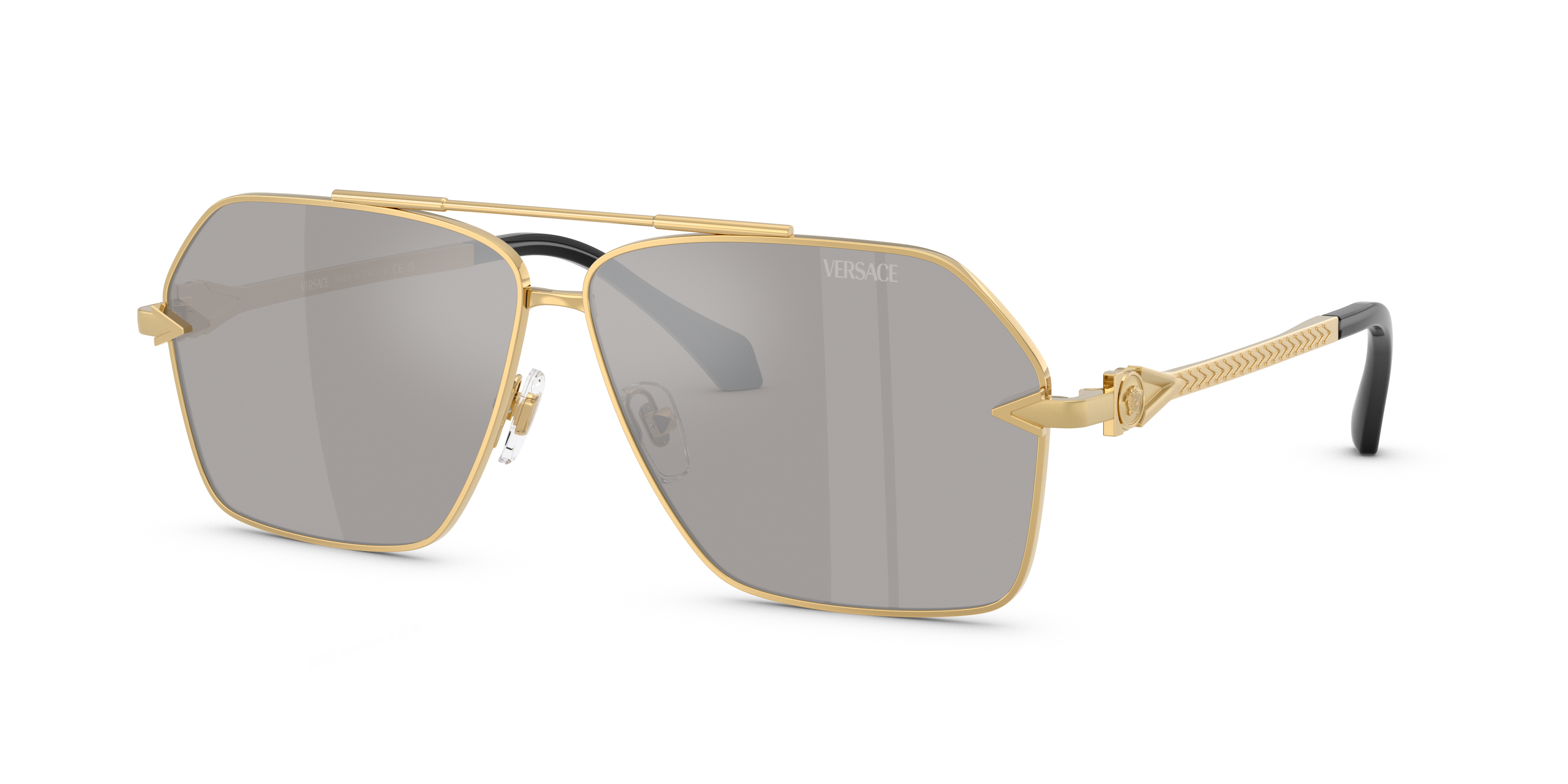Versace VE2284 XXL (63 - 10) with Silver lenses and Gold frame