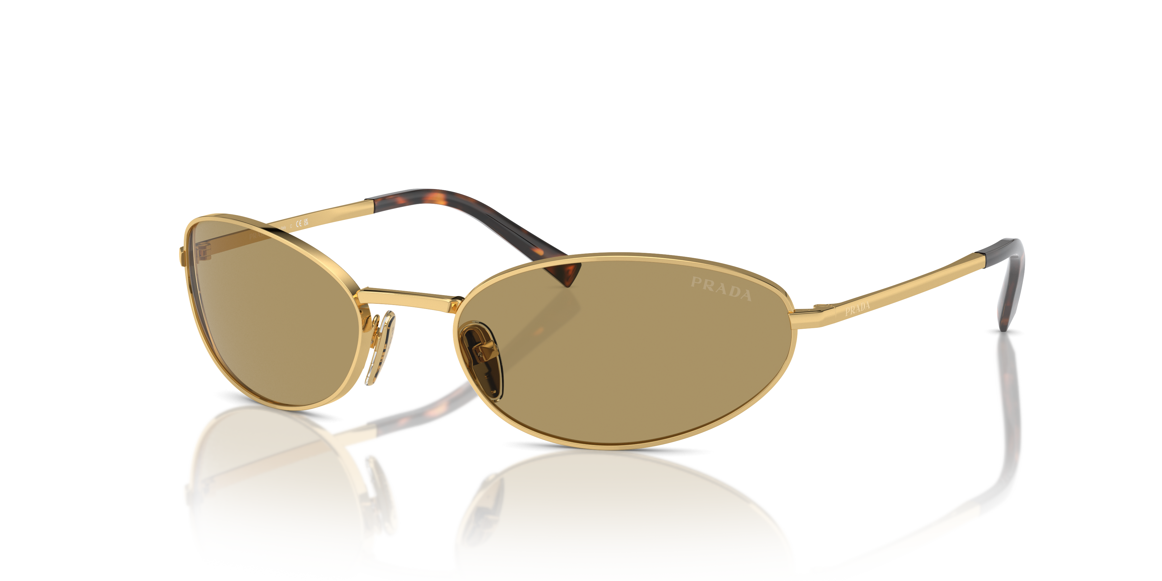 Prada PR A59S L (59 - 19) with Green lenses and Gold frame